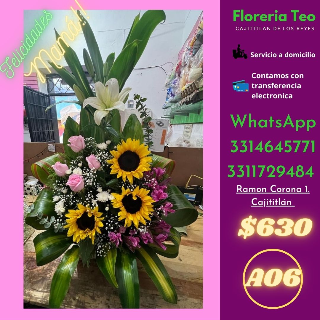 Arreglo Floral de Rosas. A06