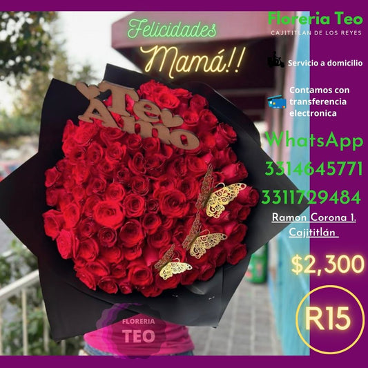 Ramo de Rosas. R15