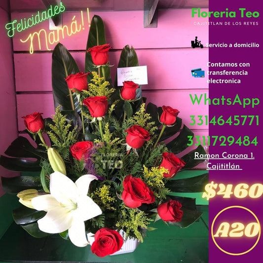 Arreglo Floral de Rosas. A20