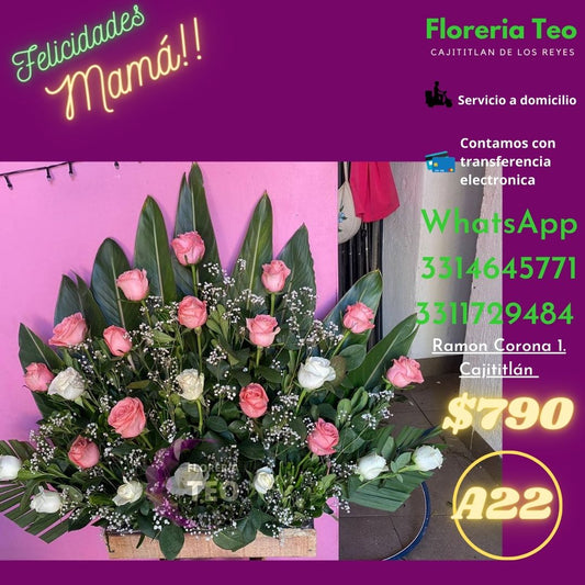 Arreglo Floral de Rosas. A22