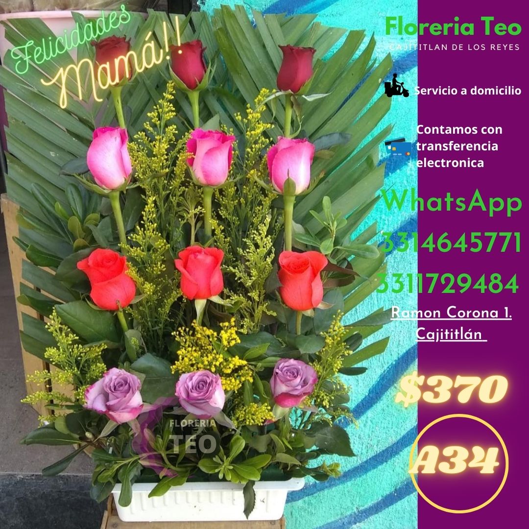 Arreglo Floral de Rosas. A34