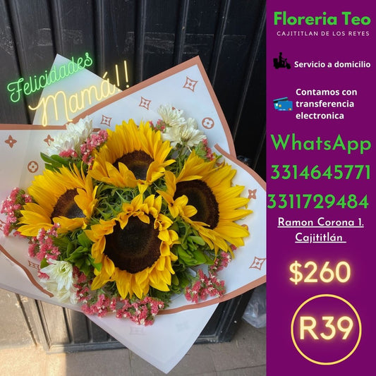Ramo de Girasoles. R39
