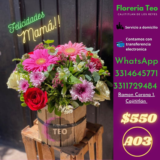 Arreglo Floral de Rosas. A03