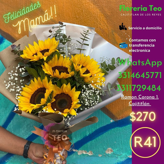 Ramo de Girasoles. R41