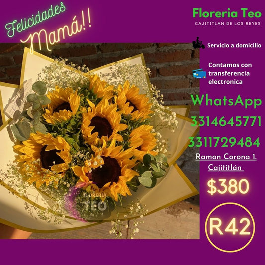 Ramo de Girasoles. R42