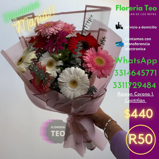 Ramo de Gerberas. R50