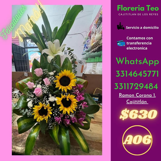 Arreglo Floral de Rosas. A06