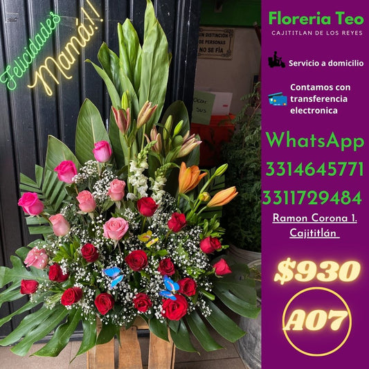 Arreglo Floral de Rosas. A07