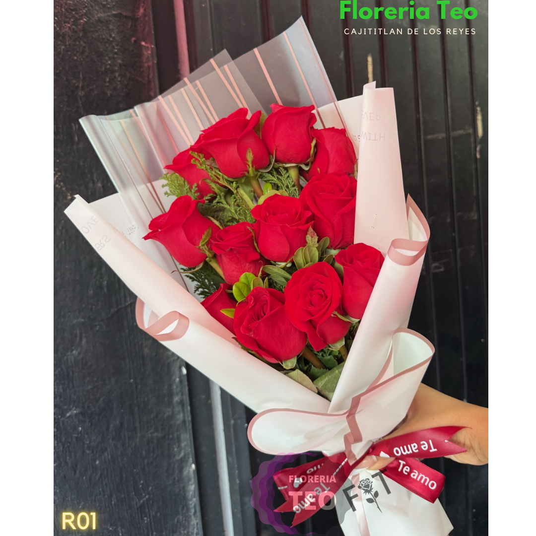 Ramo 12 Rosas rojas